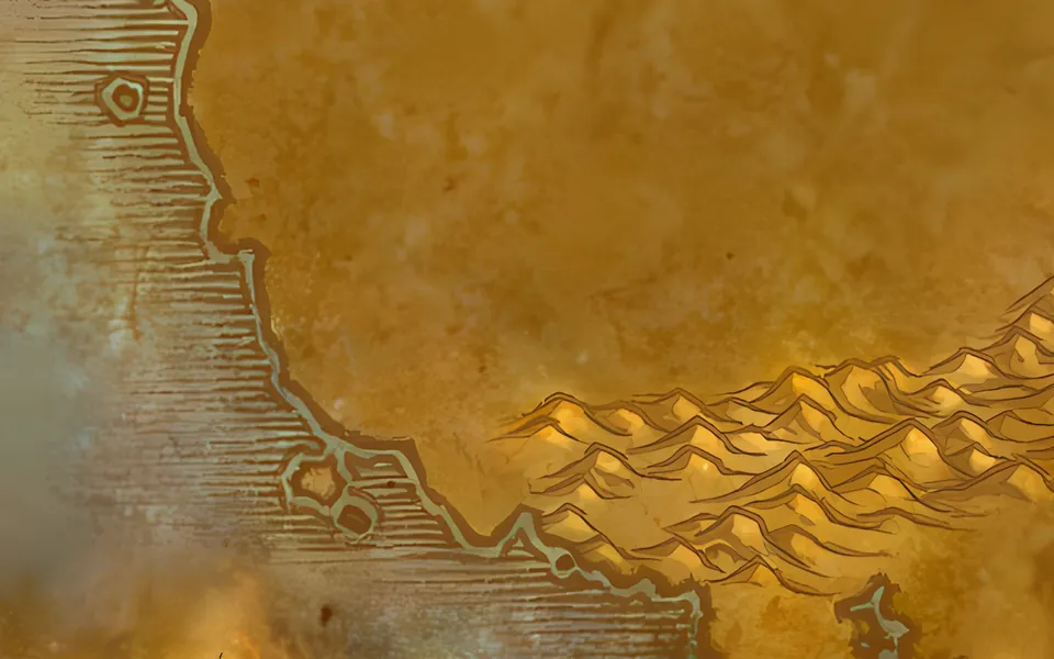 The entrance to Deadmines on the map of Westfall