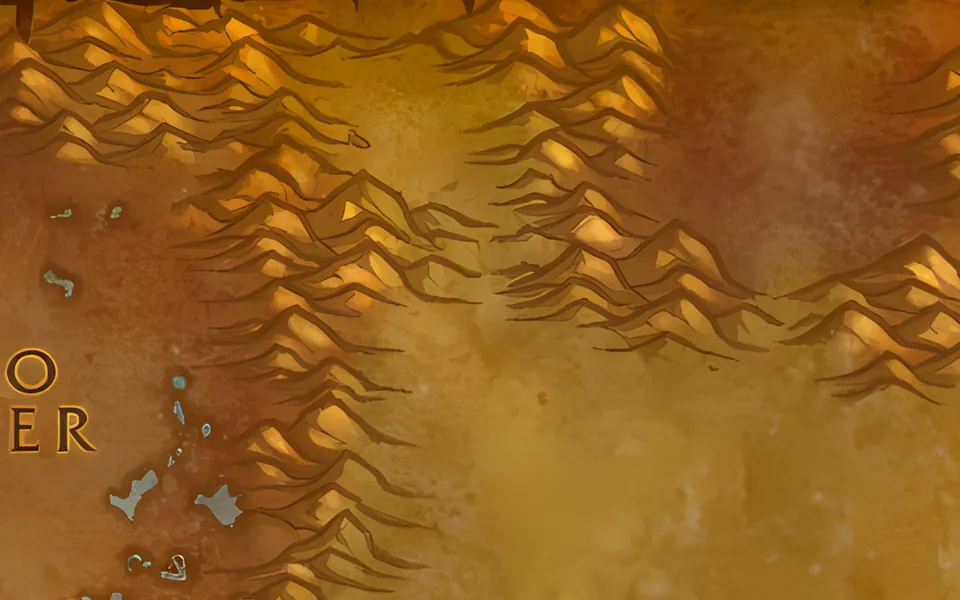 The entrance to Zul'Farrak on the map of Tanaris